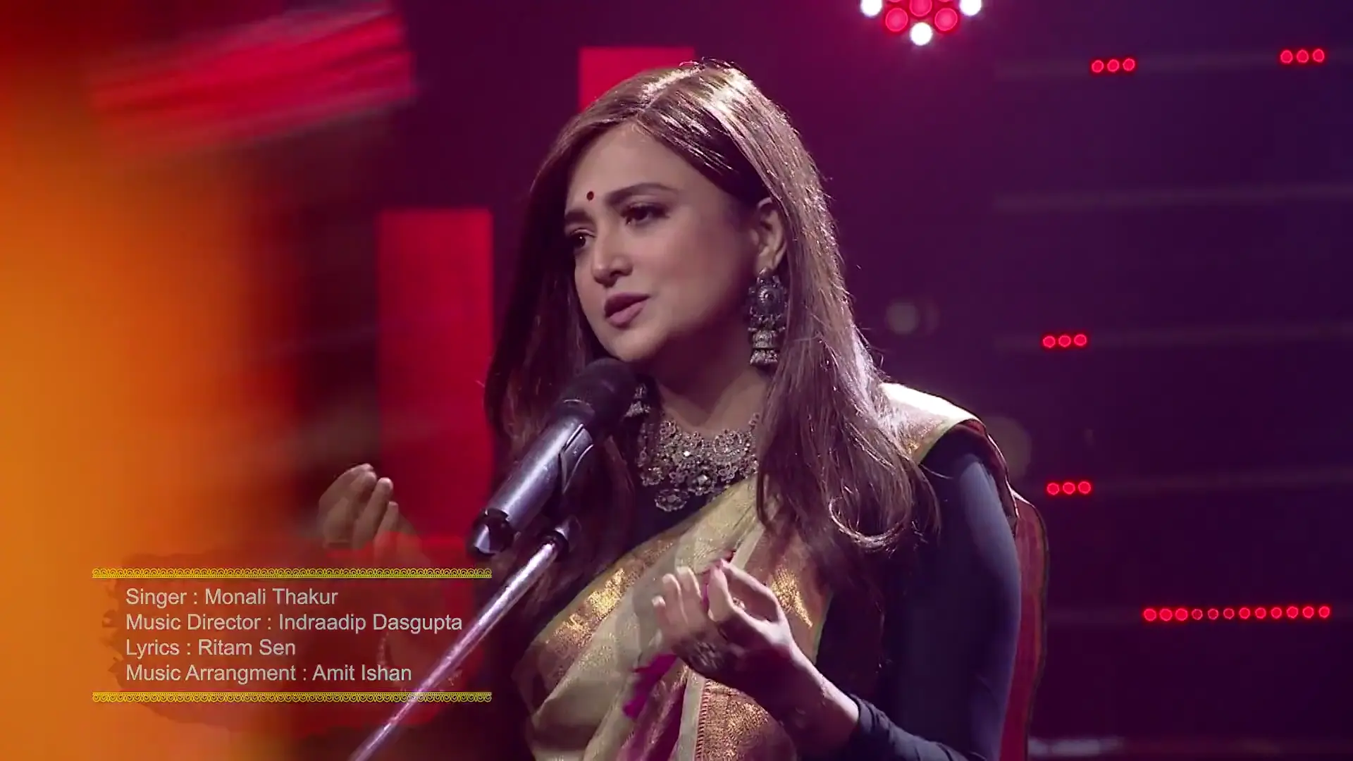 Angule Toke Adore Bandhi - Monali Thakur - Shyam Steel Pujor Gaan